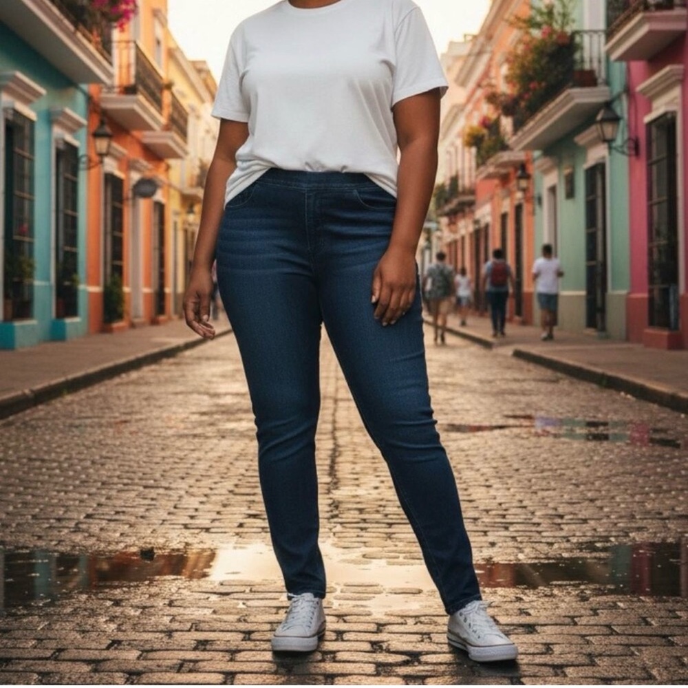 SPANX Dark Blue Skinny Jeans